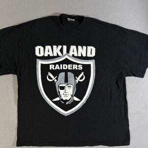 Vintage 90s Oakland Raiders T-Shirt‎ Mens 2XL "Raiders For Life" Graphic Tee